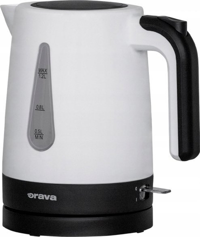 Ibrik elektrik Orava VK-2015, 1.2L, plastikë, bardh e zi