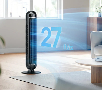 Ventilator kolone Dreo Nomad TF414, 30W, me telekomandë, i zi