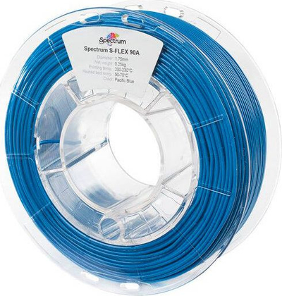 Filament 3D Spectrum S-FLEX 90A, 1.75 mm, 0.25 kg, Pacific Blue