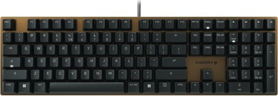 Tastierë CHERRY KC 200 MX, mekanike, USB, QWERTY anglisht, e zezë bronzë