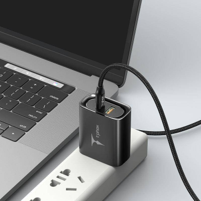 Karikues muri T-phox Study Series T-PP07, 47W, USB dhe USB-C, i zi