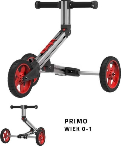 Trotinet për fëmijë Infento, i kuq/i argjendtë