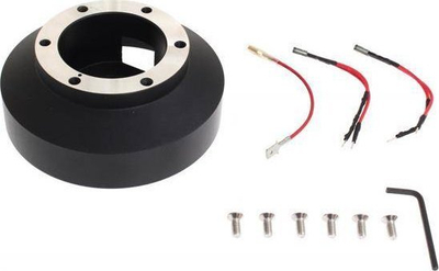 Adapter timoni sportiv për Subaru Impreza WRX STI, 2008-2014, model MOMO Sparco, metalik, i zi