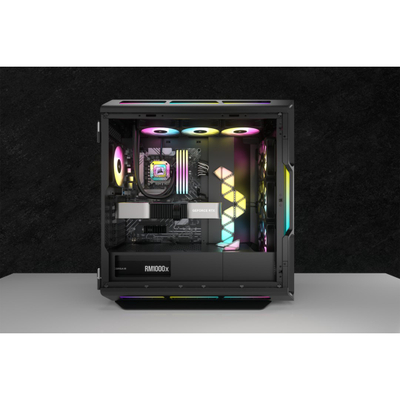 Ftohës ujor procesori Corsair H150i Elite Capellix XT, radiator 360mm, 3x ventilatorë 120mm, i zi