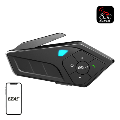 Interkom moto Ejeas E1 Pro, set 2 copë, Bluetooth 5.1, IP67, i zi