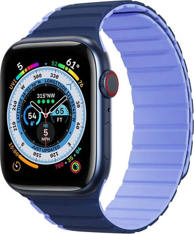 Ремче Dux Ducis Magnetic Strap LD Version, за Apple Watch 40/41mm, силикон, сино