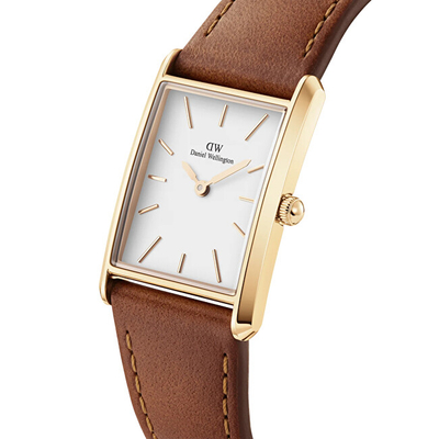 Orë dore për femra Daniel Wellington Bound 32x22, e kaftë/e artë