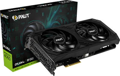Kartë grafike PALiT NVIDIA GeForce RTX 4060, 8 GB GDDR6, NE64060019P1-1070D