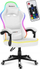 Karrige gaming Huzaro Force 4.4 RGB, ergonomike, me drita LED, e bardhë