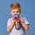 Termos b.box Superman, me pipë, 350ml, inox, blu