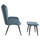 Kolltuk bergère Crawley me stol 70x73x102Hcm (HM8918.17), kaltër