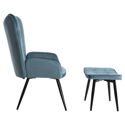 Kolltuk bergère Crawley me stol 70x73x102Hcm (HM8918.17), kaltër