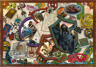 Puzzle Trefl How to Train Your Dragon Heroes, 1000 copa, me ngjyra