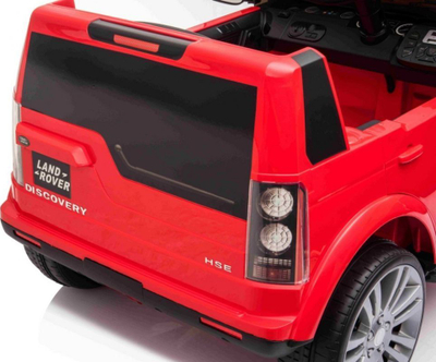 Makine elektrike per femije Ramiz Land Rover Discovery, telekomande, targe dekorative, e kuqe