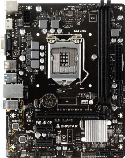 Pllakë amë Biostar H310MHP 3.0, Intel H310, LGA 1151, me ngjyrë të zezë