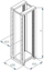 Stendë rrjeti Triton RSX 19", 42U, mban deri 400 kg, gri e hapur
