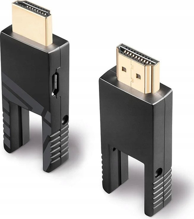 Kabllo Lindy Micro HDMI Hybrid, 30m, 4K 60Hz HDR, e zezë