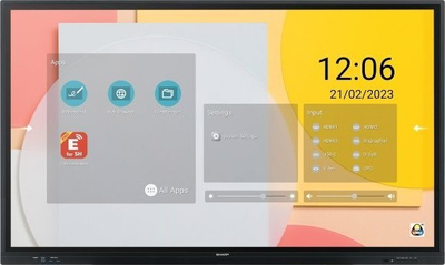 Ekran interaktiv NEC PN-LC652, 65", 4K UHD, 20 pika prekje, i zi