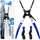Pinca ndihmëse për saldim Geko G81227, 240mm, për tela, blu