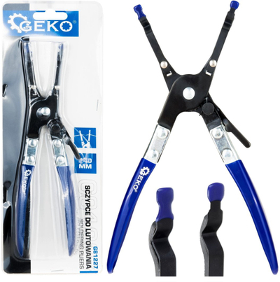 Pinca ndihmëse për saldim Geko G81227, 240mm, për tela, blu