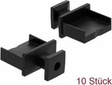 Kapak mbrojtës për portë USB DeLOCK 64009, USB Type A, set 10 copë, i zi