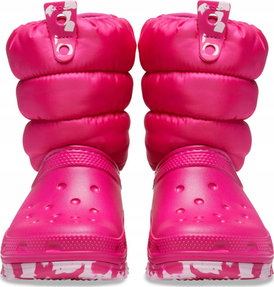 Çizme dimri për kalamaj Crocs Classic Neo Puff Boot Toddler, EU 24/25, rozë