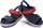 Sandale për fëmijë Crocs Crocband Jr, madhësia 20-21, blu me të kuqe