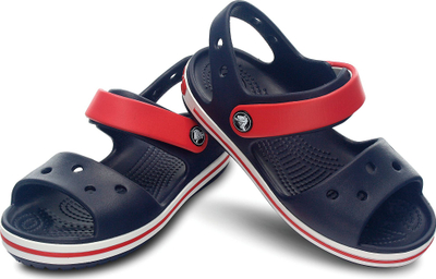 Sandale për fëmijë Crocs Crocband Jr, madhësia 20-21, blu me të kuqe