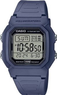Orë dore Casio W-800H-2AVES, dixhitale, për meshkuj, blu