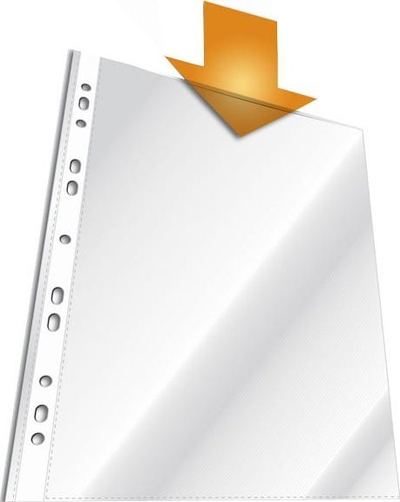 Fletë plastike Durable A4, transparente, set 40 copë