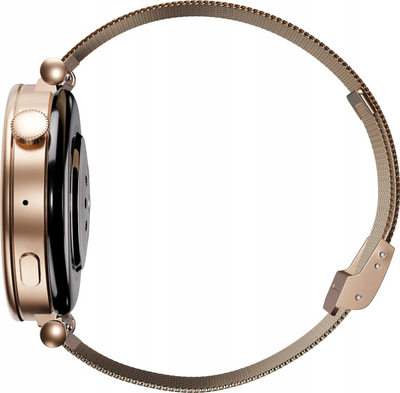 Паметен часовник Garett Rose, екран 1.32\" AMOLED, Bluetooth, розе златна боја