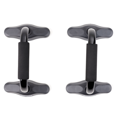 Doreza për pompa Zipro Push-up Handles, bazë e fortë, kapje EVA, të zeza