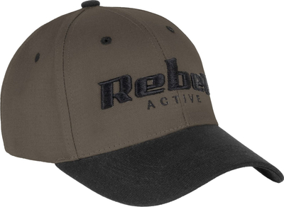 Капа бејзбол Rebel Active, памук, големина S, црно кафеава