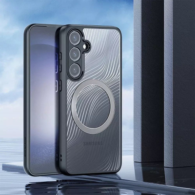 Mbrojtëse telefoni Dux Ducis Aimo për Samsung Galaxy S24 Plus, MagSafe, e tejdukshme, e zezë