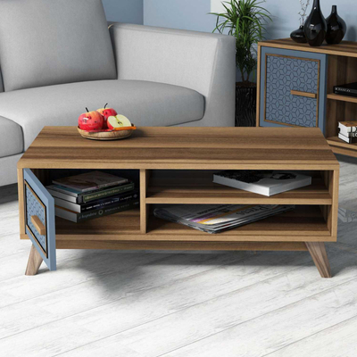 Set mobilie për dhomë ndejeje (HM11852.02), kaltër