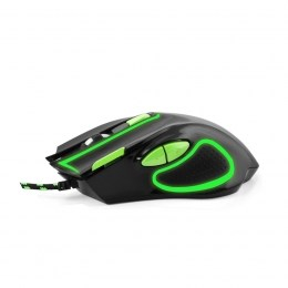 Maus Esperanza EGM401KG, Gaming, USB Type-A, i zi / i gjelbër