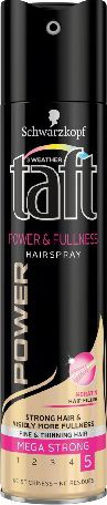 Llak për flokë Schwarzkopf Taft Power&Fullness Mega Strong, 250 ml