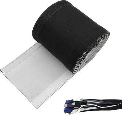Mbulesë për rregullim kabllosh neopren, 3 m, 13.5 cm, e zezë