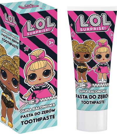 Pastë dhëmbësh për fëmijë lol surprise! Bubble Gum, 75ml