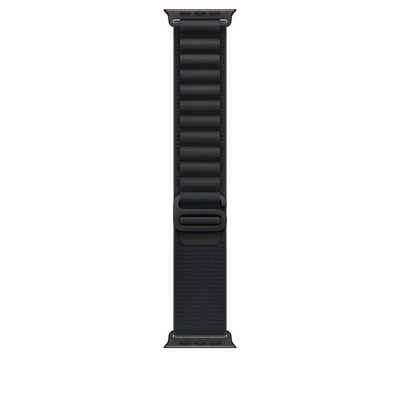 Apple Watch 49mm Loop, Black Alpine Loop, Large, Black Titanium Finish