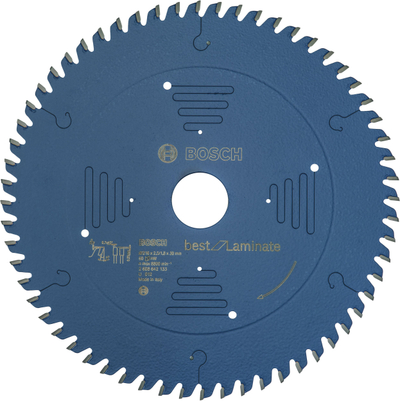 Teh rrethor Bosch Expert Laminate, 216mm, 60 dhëmbë, blu