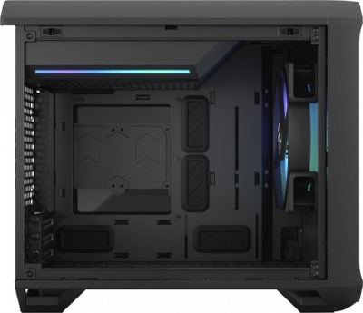 Kuti PC Fractal Design Torrent Nano, Micro Tower, xham i temperum, e zezë