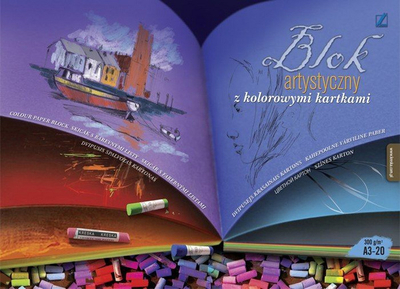 Bllok arti Kreska, A3, 300g, shumëngjyrësh