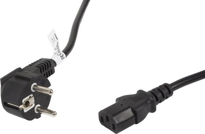Kabllo rryme Lanberg CEE 7/7 në IEC 320 C13, 5m, e zezë