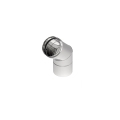 Bërryl oxhaku Turbo N Single wall, 60mm, 45°, çelik inox