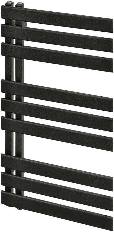 Radiator dekorativ për banjo Radeco Bruno, 750x500 mm, çelik, i zi
