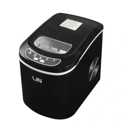 Prodhues akulli portativ LIN ICE PRO B12, panel digjital, kapak transparent, i zi