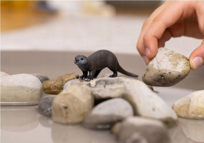 Фигура играчка Schleich Wild Life видра, пластика, многуобоена