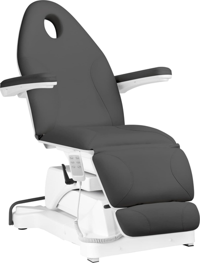 Karrige elektrike estetike Sillon Basic, me 3 motorë, që rrotullohet, ngjyrë gri