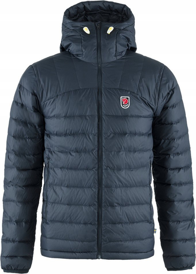 Xhaketë dimërore Fjallraven Expedition Pack Down Hoodie, me pupla, me kapuç, blu e errët